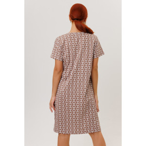 Туника женская №2274/1 кулирка (р-ры: 48-58) коричневый