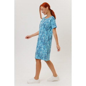 Туника женская №2274 кулирка (р-ры: 48-58) бирюза