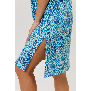 Туника женская №2274 кулирка (р-ры: 48-58) бирюза