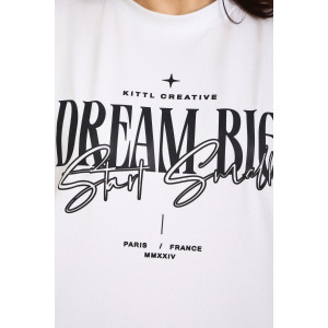 Туника женская №88557 кулирка с лайкрой пенье (р-ры: 46-76) белый