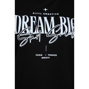 Туника женская №88557 кулирка с лайкрой пенье (р-ры: 46-76) черный