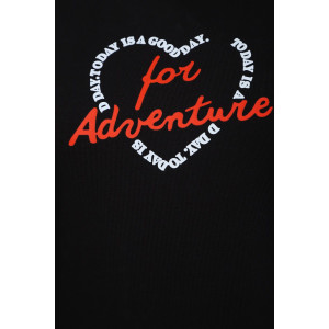 Туника женская №88556 кулирка с лайкрой пенье (р-ры: 46-76) черный