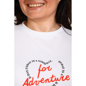 Туника женская №88556 кулирка с лайкрой пенье (р-ры: 46-76) белый