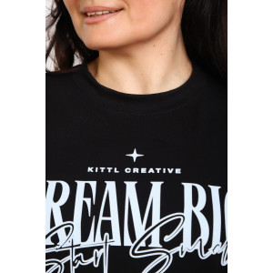 Лонгслив женский №88552 кулирка с лайкрой пенье (р-ры: 46-76) черный