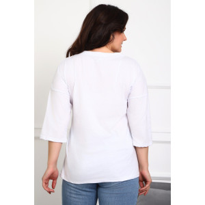 Туника женская №88551 кулирка (р-ры: 46-68) белый