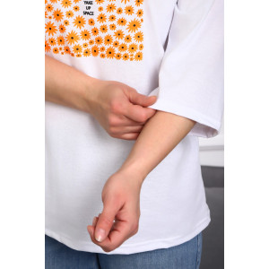 Туника женская №88551 кулирка (р-ры: 46-68) белый