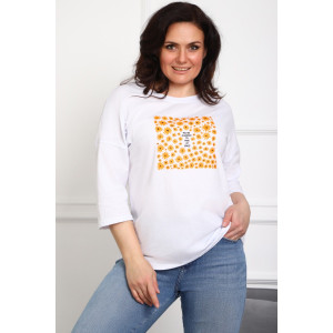 Туника женская №88551 кулирка (р-ры: 46-68) белый
