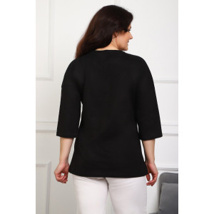 Туника женская №88550 кулирка (р-ры: 46-68) черный