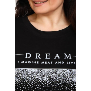 Туника женская №88550 кулирка (р-ры: 46-68) черный