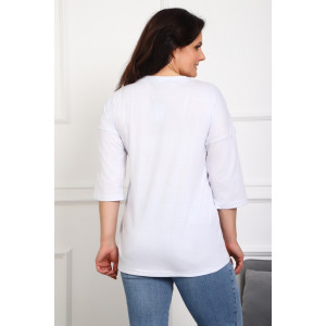Туника женская №88550 кулирка (р-ры: 46-68) белый