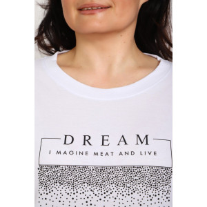 Туника женская №88550 кулирка (р-ры: 46-68) белый