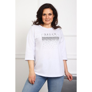Туника женская №88550 кулирка (р-ры: 46-68) белый