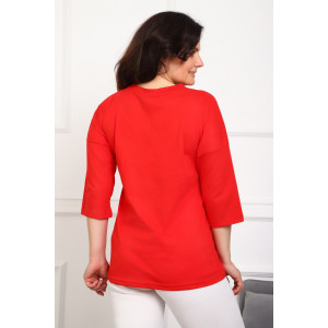 Туника женская №88550 кулирка (р-ры: 46-68) красный