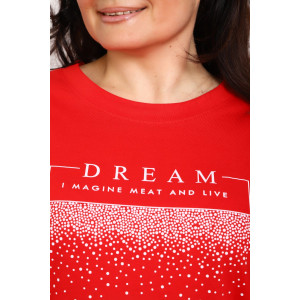 Туника женская №88550 кулирка (р-ры: 46-68) красный