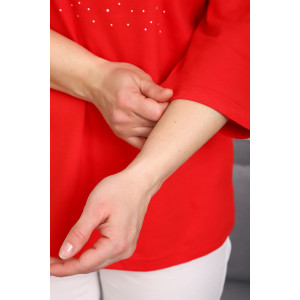 Туника женская №88550 кулирка (р-ры: 46-68) красный