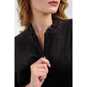 Костюм двойка женский "Домашний 2" 2252-В трикотаж (последний размер) черный 56,58