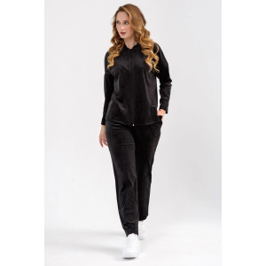 Костюм двойка женский "Домашний 2" 2252-В трикотаж (последний размер) черный 56,58