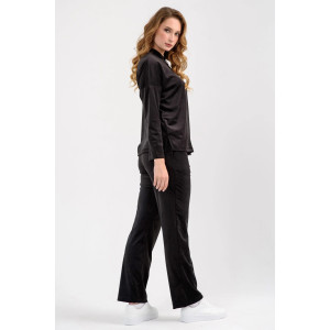 Костюм двойка женский "Домашний 2" 2252-В трикотаж (последний размер) черный 56,58