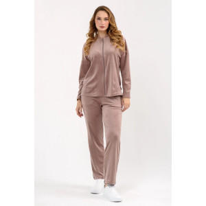 Костюм двойка женский "Домашний 2" 2252-В трикотаж (последний размер) пудровый 52,56