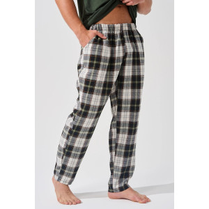 Пижама мужская "Авангард" 2390-К/Ф кулирка-фланель (последний размер) зеленый 54