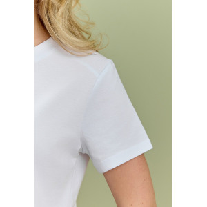 Футболка женская "Дзен" кулирка (р-ры: 44-54) белый