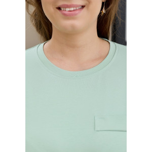 Футболка женская "Искра-2" кулирка с лайкрой (р-ры: 46-56) светло-зеленый