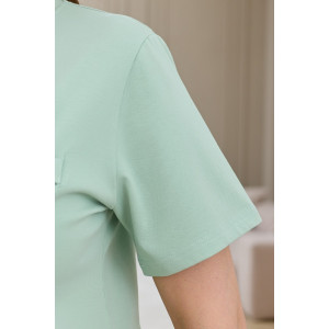 Футболка женская "Искра-2" кулирка с лайкрой (р-ры: 46-56) светло-зеленый