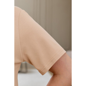 Футболка женская "Искра-2" кулирка с лайкрой (р-ры: 46-56) светло-бежевый