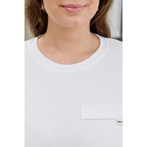 Футболка женская "Искра-2" кулирка с лайкрой (р-ры: 46-56) белый