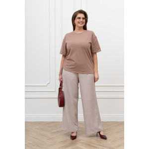 Футболка женская "Искра-1" кулирка с лайкрой (р-ры: 46-56) бежевый