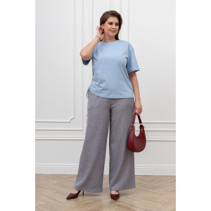 Футболка женская "Искра-1" кулирка с лайкрой (р-ры: 46-56) голубой