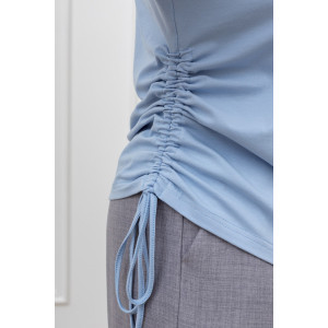 Футболка женская "Искра-1" кулирка с лайкрой (р-ры: 46-56) голубой