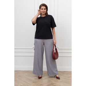 Футболка женская "Искра-1" кулирка с лайкрой (р-ры: 46-56) черный