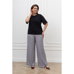 Футболка женская "Искра-1" кулирка с лайкрой (р-ры: 46-56) черный