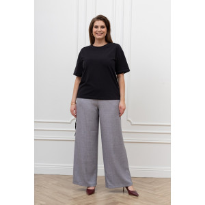 Футболка женская "Искра-1" кулирка с лайкрой (р-ры: 46-56) черный