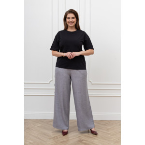 Футболка женская "Искра-1" кулирка с лайкрой (р-ры: 46-56) черный