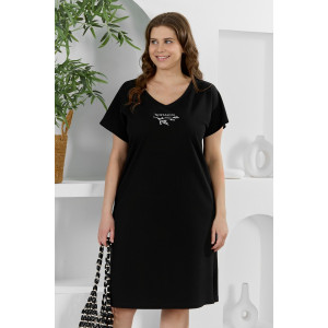 Туника женская "Эфир" кулирка (р-ры: 50-60) черный