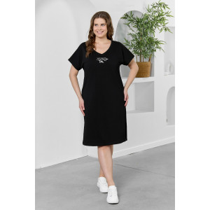 Туника женская "Эфир" кулирка (р-ры: 50-60) черный