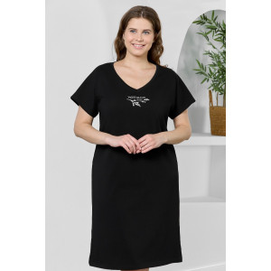 Туника женская "Эфир" кулирка (р-ры: 50-60) черный