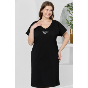 Туника женская "Эфир" кулирка (р-ры: 50-60) черный
