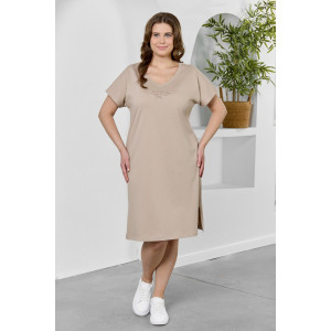 Туника женская "Эфир" кулирка (р-ры: 50-60) бежевый