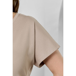 Туника женская "Эфир" кулирка (р-ры: 50-60) бежевый