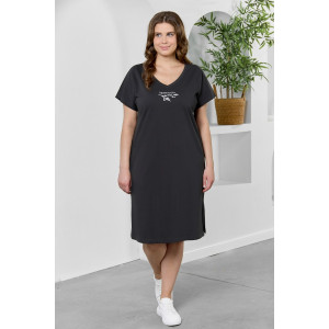 Туника женская "Эфир" кулирка (р-ры: 50-60) графитовый