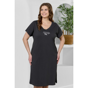 Туника женская "Эфир" кулирка (р-ры: 50-60) графитовый