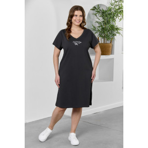 Туника женская "Эфир" кулирка (р-ры: 50-60) графитовый