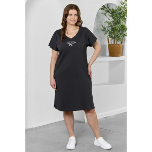 Туника женская "Эфир" кулирка (р-ры: 50-60) графитовый