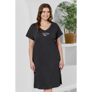 Туника женская "Эфир" кулирка (р-ры: 50-60) графитовый