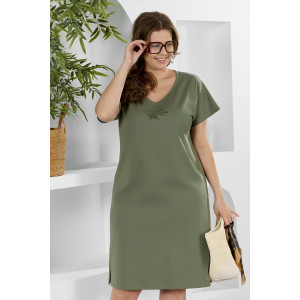 Туника женская "Эфир" кулирка (р-ры: 50-60) оливковый