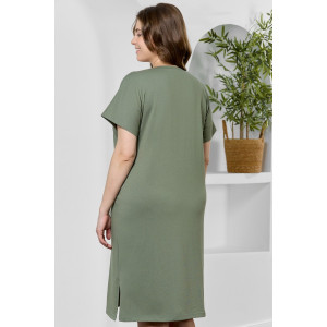Туника женская "Эфир" кулирка (р-ры: 50-60) оливковый
