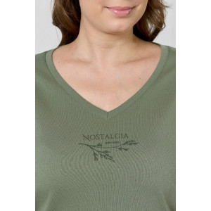 Туника женская "Эфир" кулирка (р-ры: 50-60) оливковый